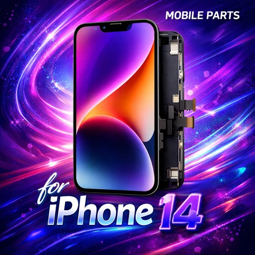 iPhone 14 (SOFT OLED) LCD Screen 6.1" (Models A2649, A2881, A2882, A2883, A2884) quality AAA